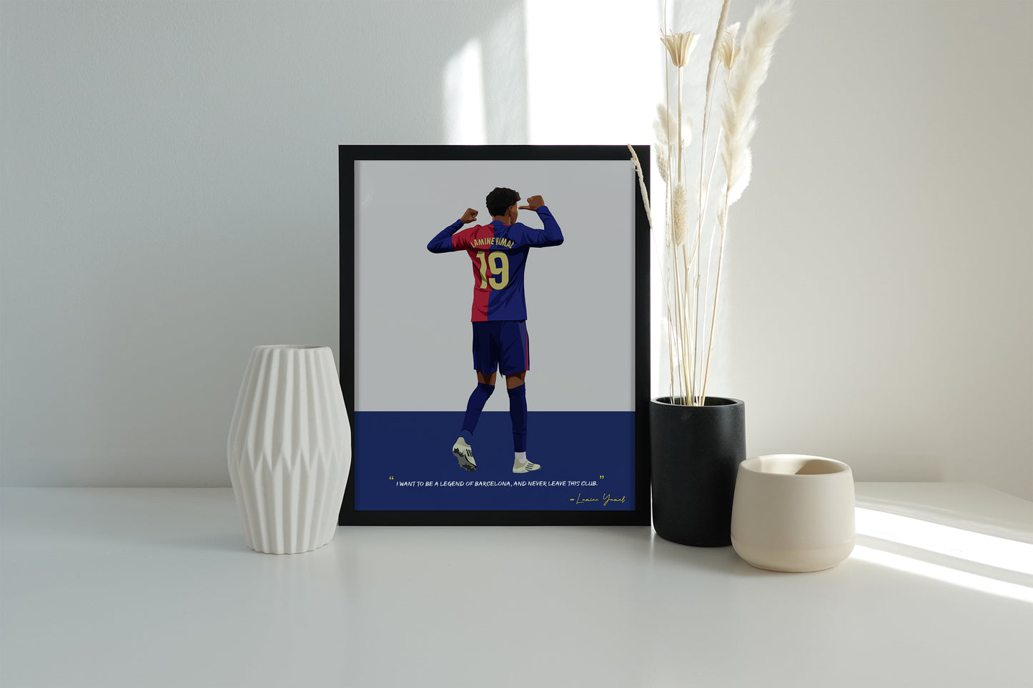 Lamine Yamal Barcelona Framed Poster