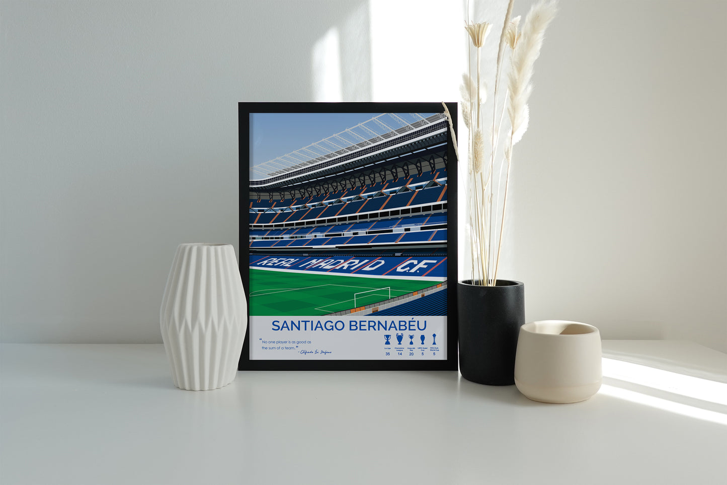 Santiago Bernabéu Stadium Real Madrid Framed Poster