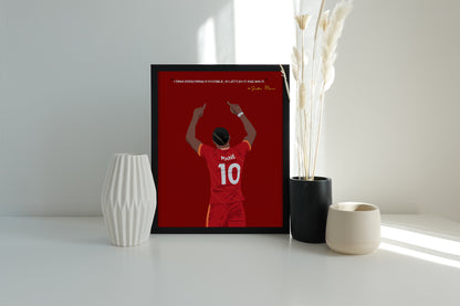 Sadio Mane Liverpool Framed Poster