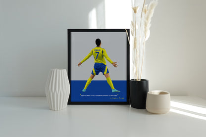 Cristiano Ronaldo Al Nassr Art Frame