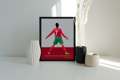 Cristiano Ronaldo Portugal Art Frame