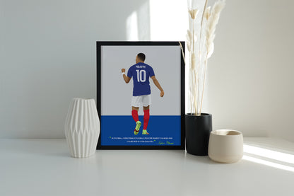 Kylian Mbappe France Framed Poster - International Football