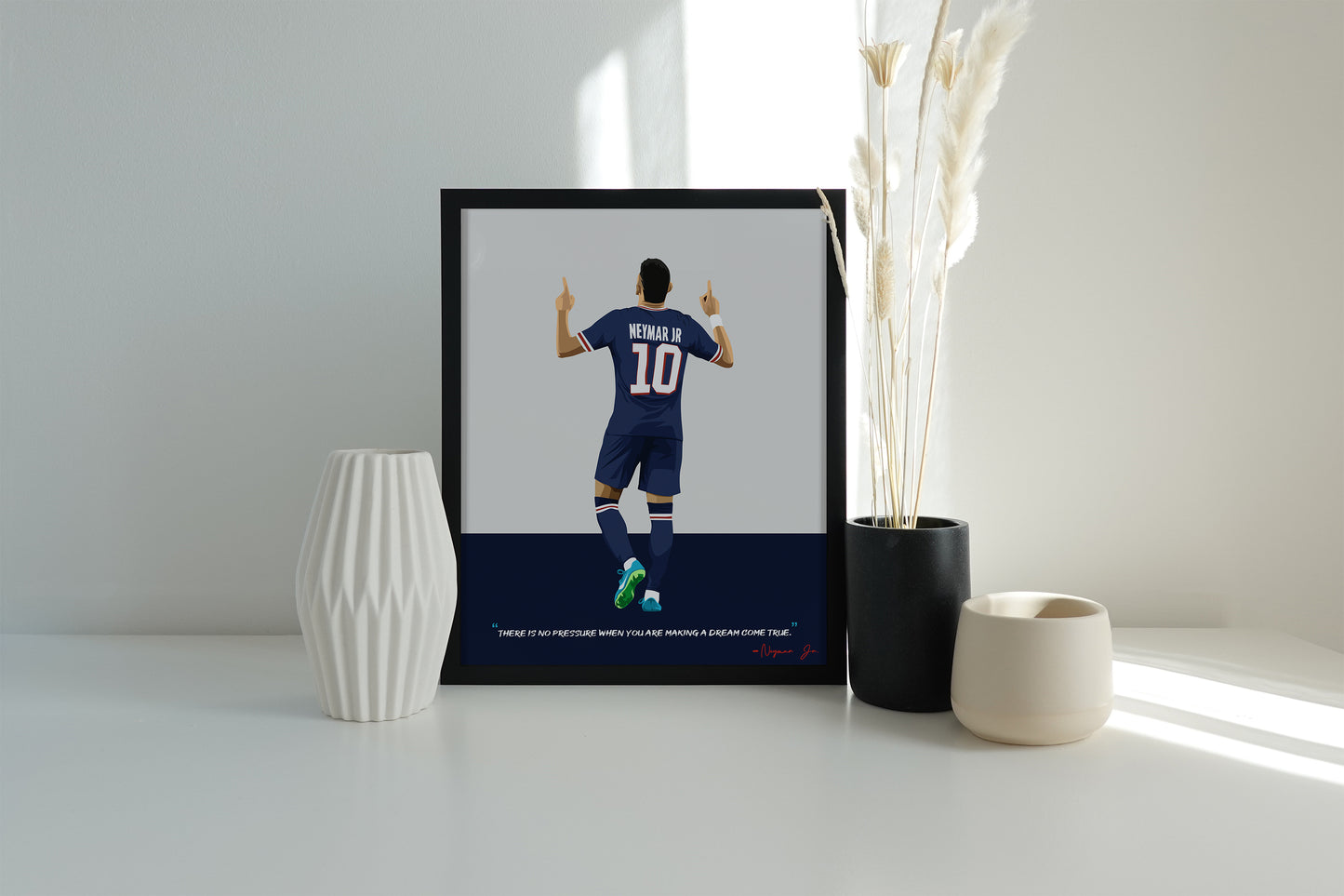 Neymar PSG Framed Poster