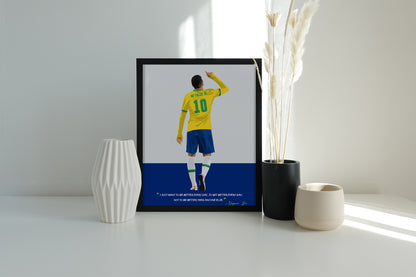 Neymar Brazil Framed Poster - International Football