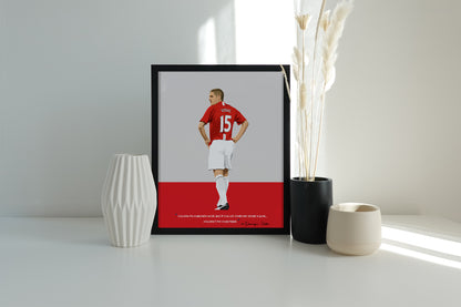 Nemanja Vidic Manchester United Framed Poster