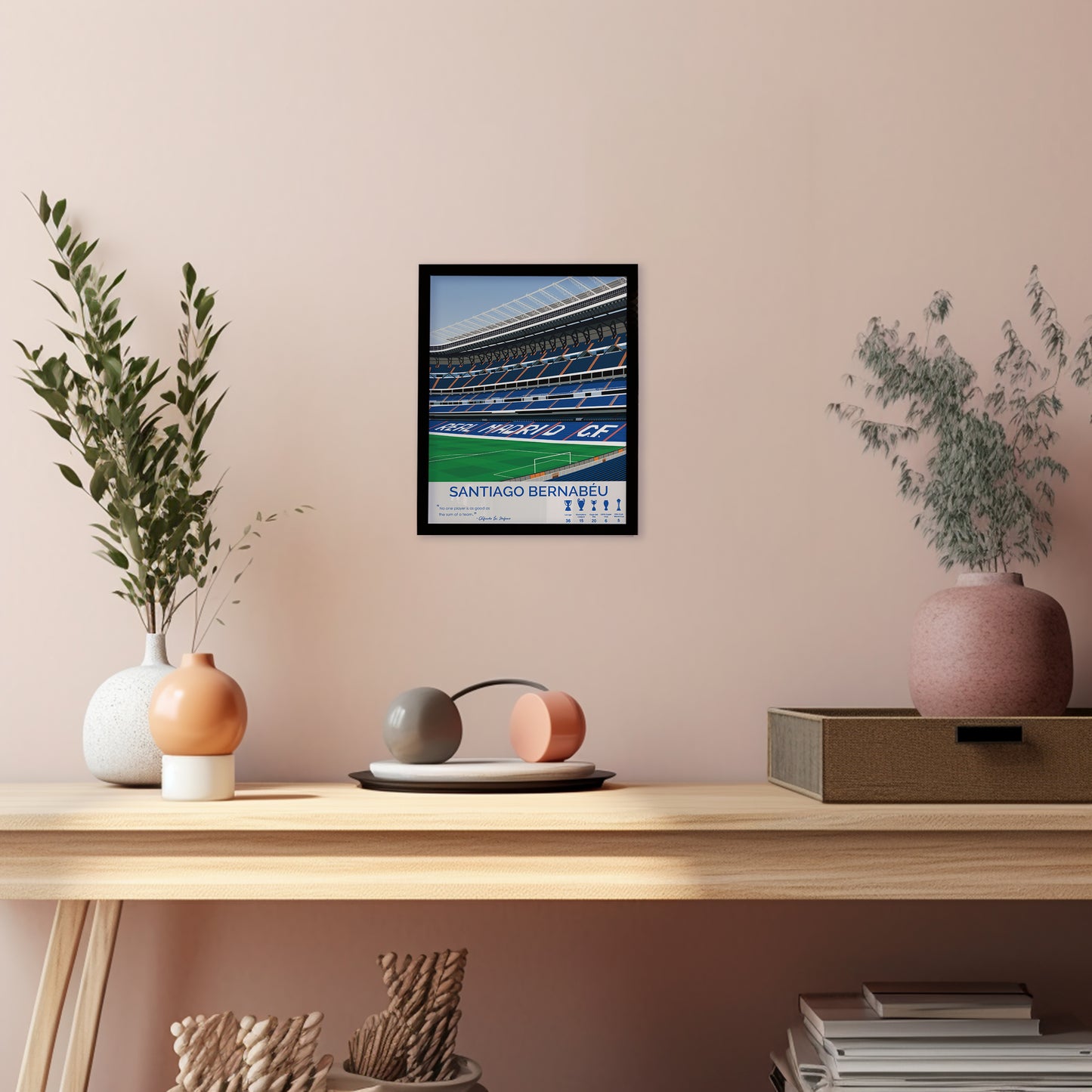 Santiago Bernabéu Stadium Real Madrid Framed Poster