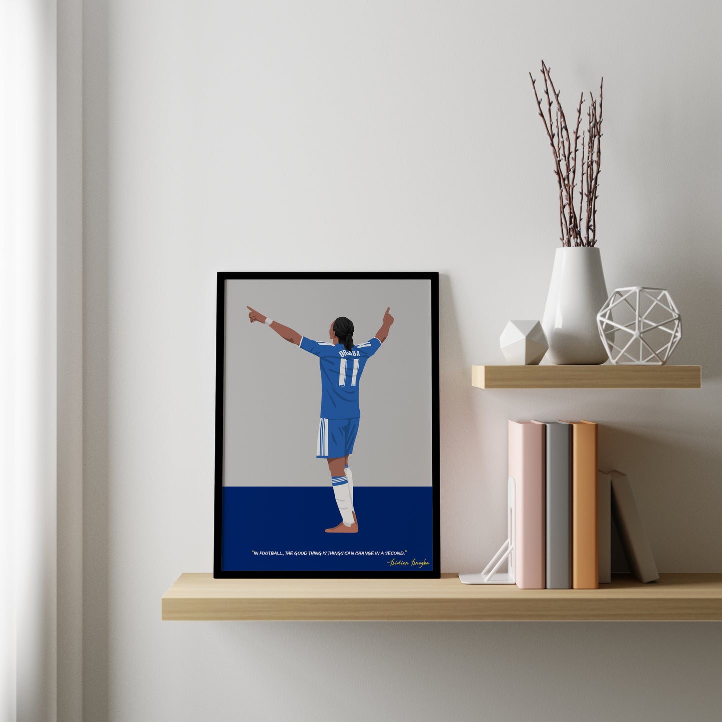 Didier Drogba Chelsea Framed Poster