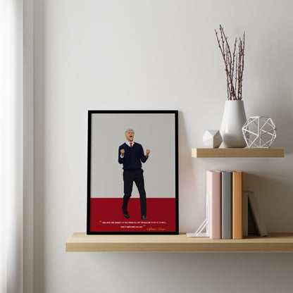 Arsene Wenger Arsenal Framed Poster