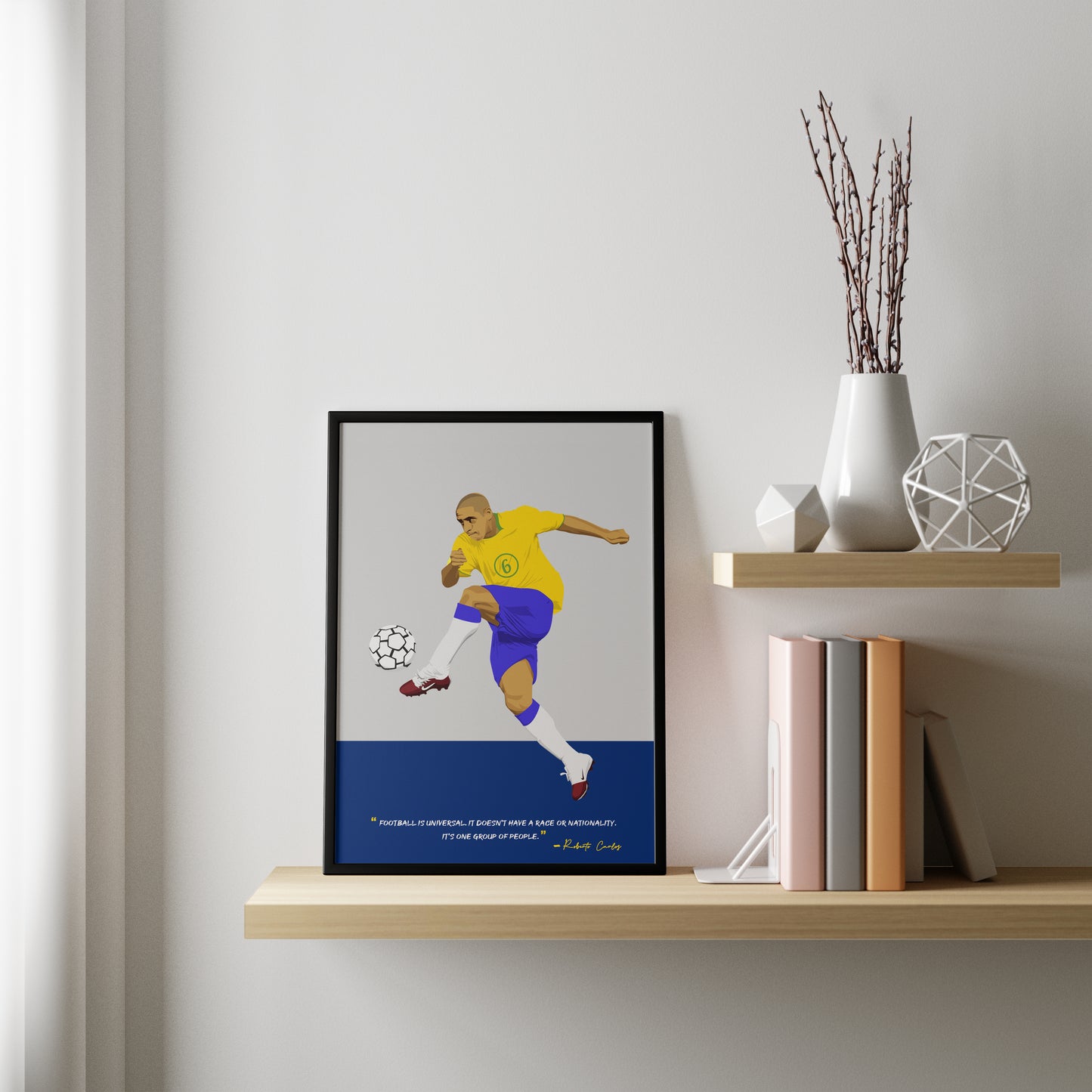 Roberto Carlos Brazil Framed Poster - International Football