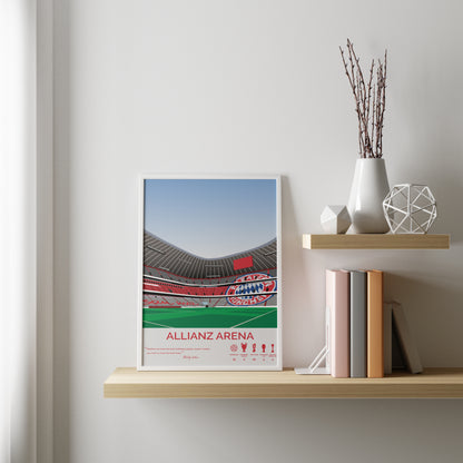 Allianz Arena Stadium Bayern Munich Framed Poster