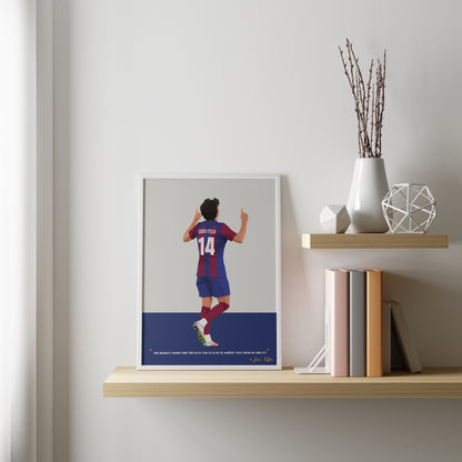 Joao Felix Barcelona Framed Poster