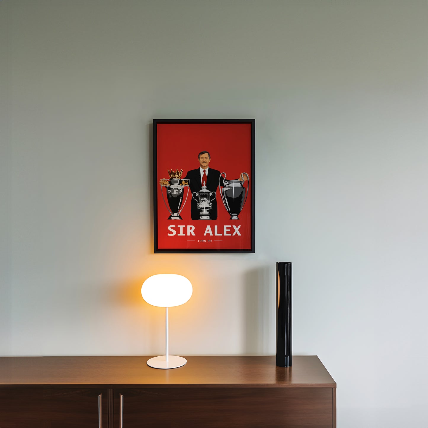 Sir Alex Treble Frame - Manchester United