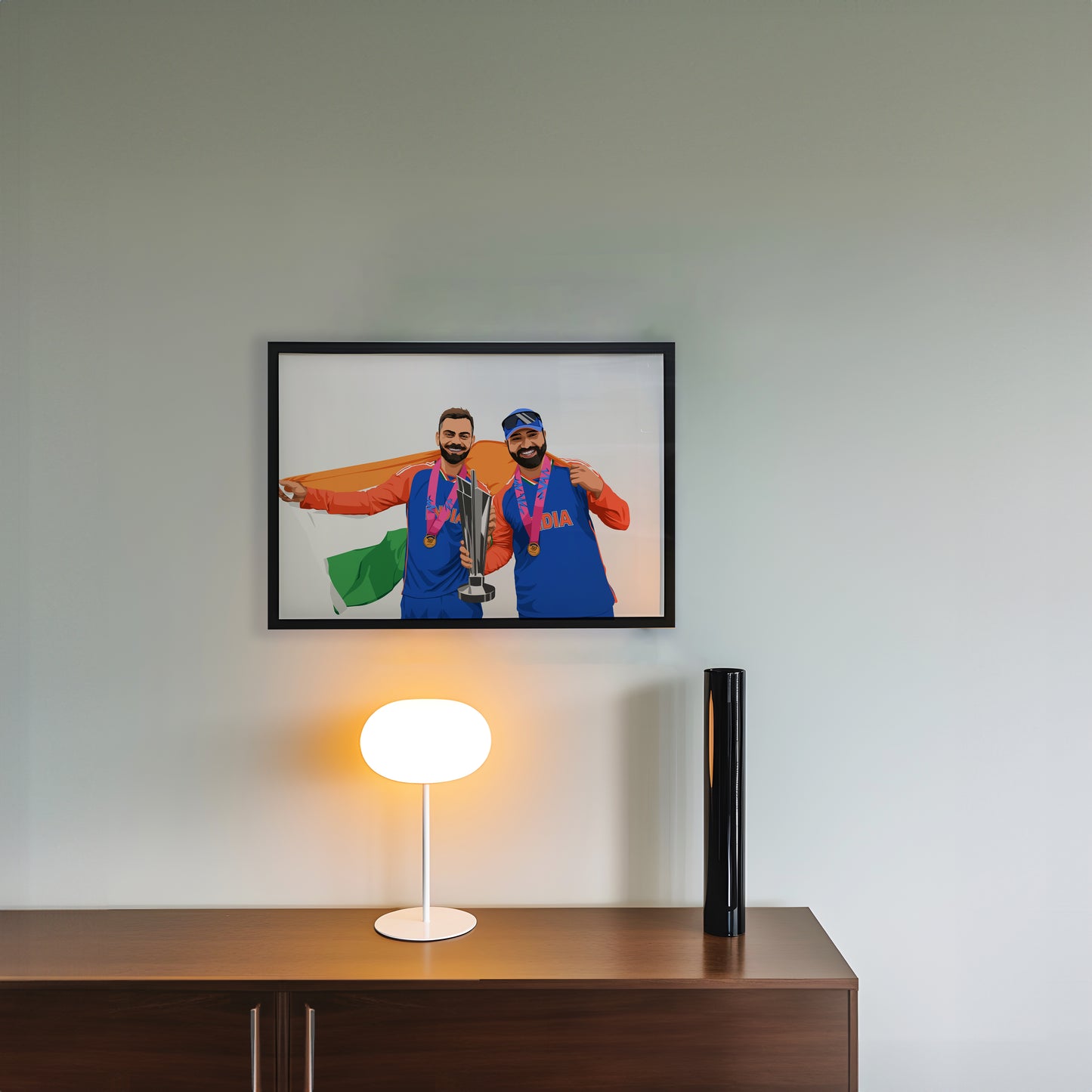 Virat Kohli and Rohit Sharma - Retirement Tribute Art