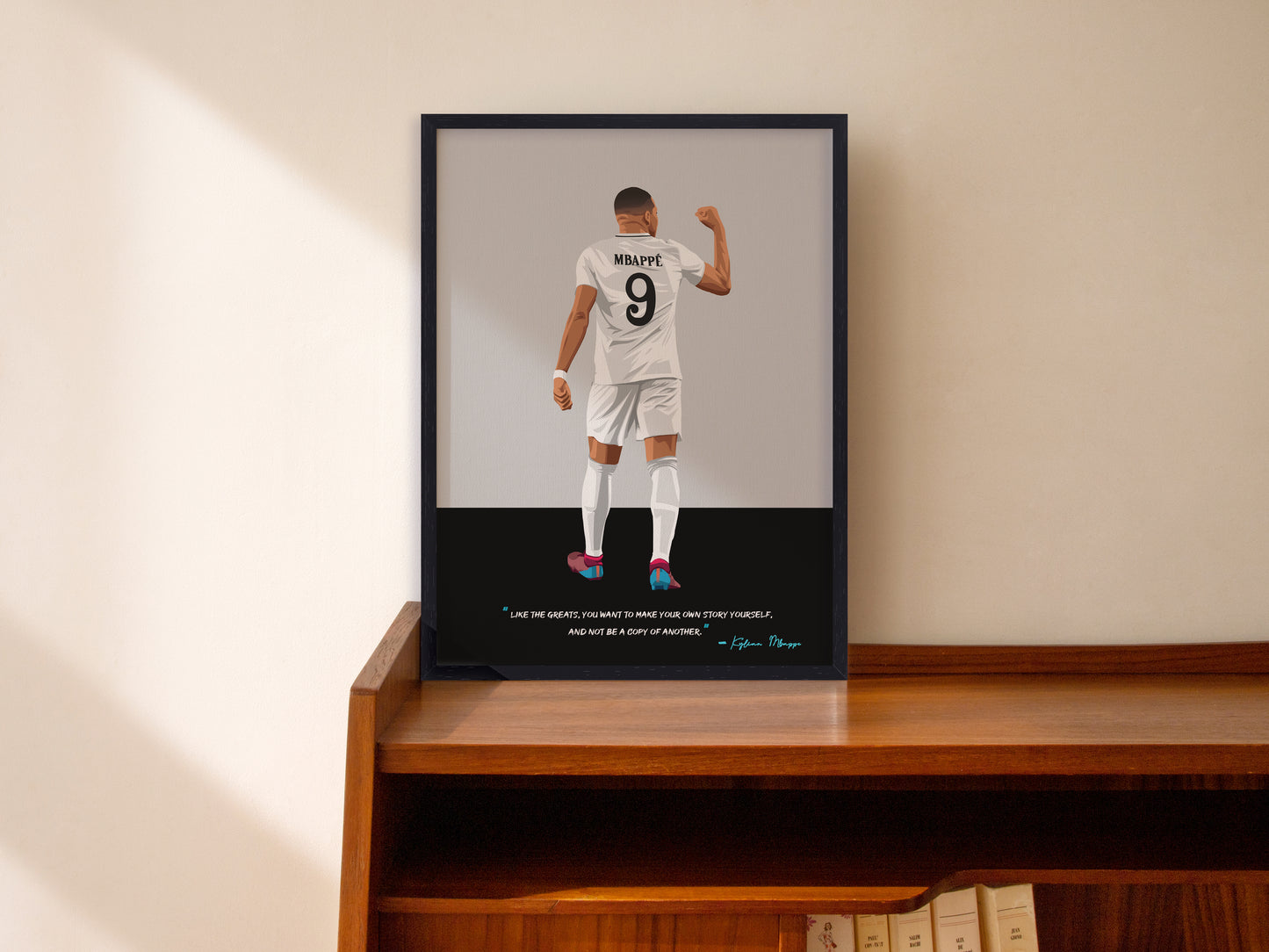 Kylian Mbappe Real Madrid Framed Poster