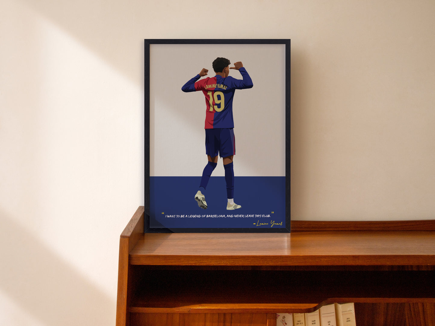 Lamine Yamal Barcelona Framed Poster