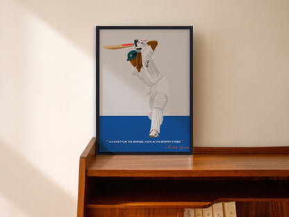 Rahul Dravid Framed Poster