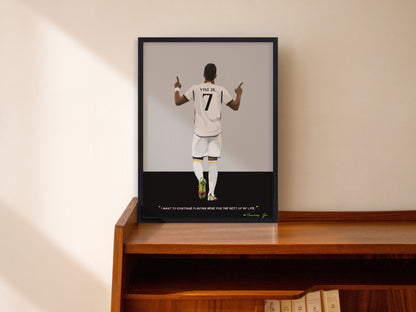 Vinicius Junior Real Madrid Framed Poster