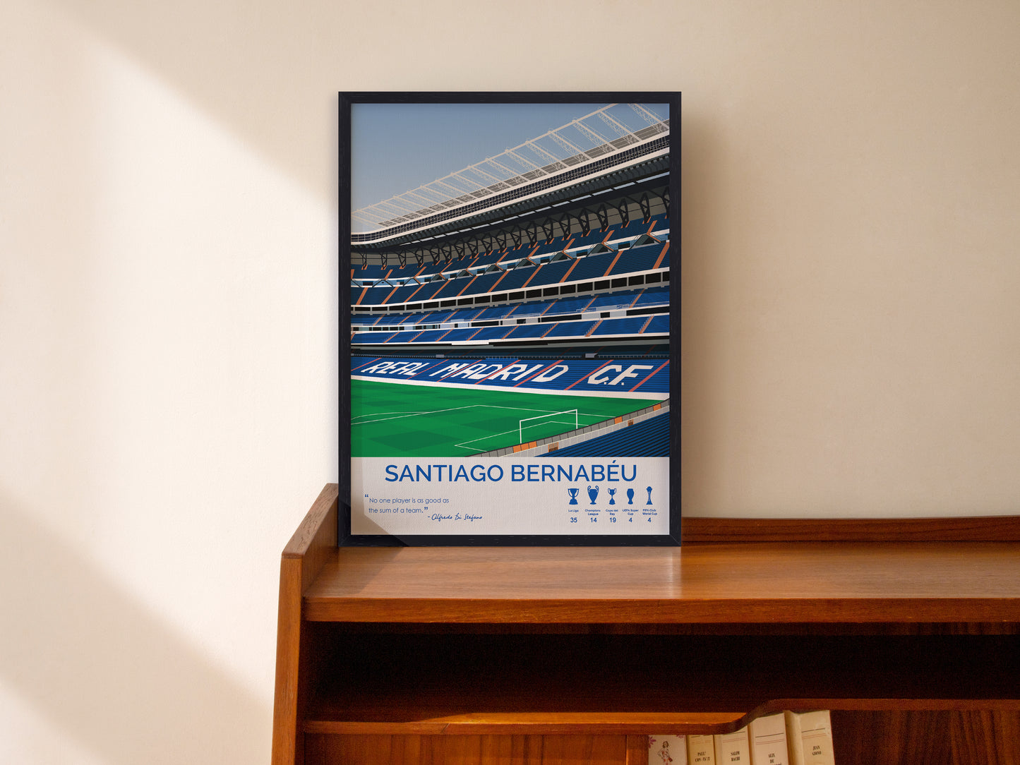 Santiago Bernabéu Stadium Real Madrid Framed Poster