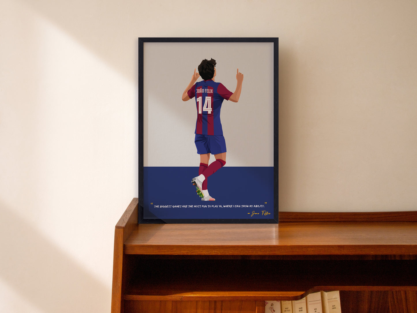 Joao Felix Barcelona Framed Poster