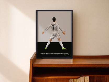 Cristiano Ronaldo Real Madrid Framed Poster