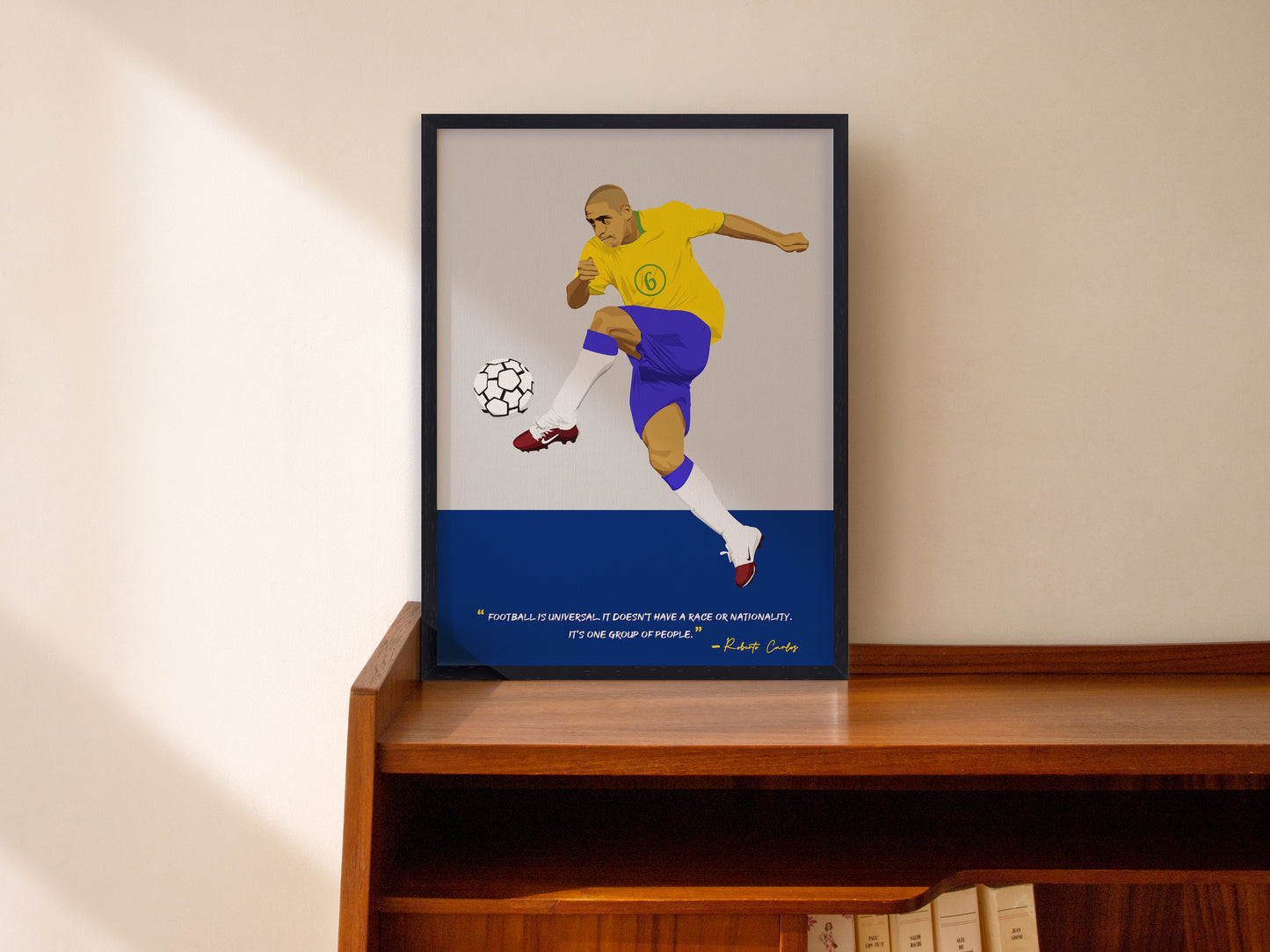 Roberto Carlos Brazil Framed Poster - International Football