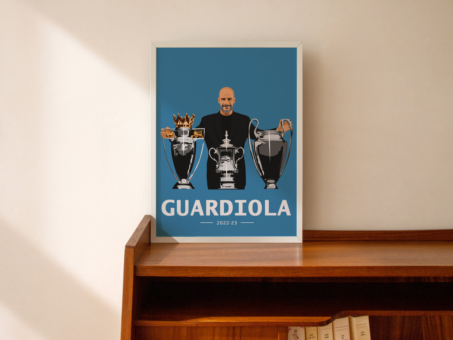 Pep Guardiola Manchester City Treble Tribute