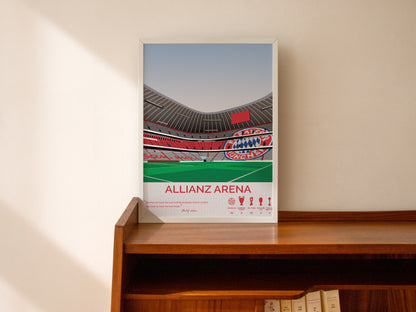 Allianz Arena Stadium Bayern Munich Framed Poster