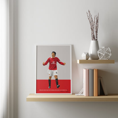 Ruud van Nistelrooy Manchester United Framed Poster