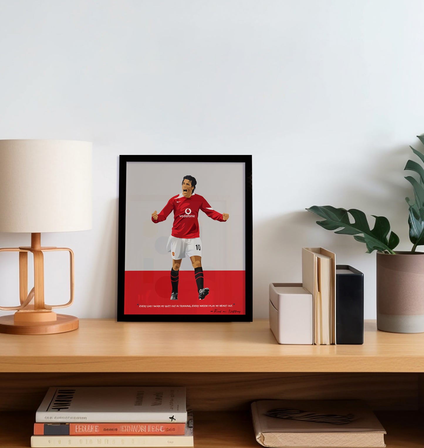 Ruud van Nistelrooy Manchester United Framed Poster