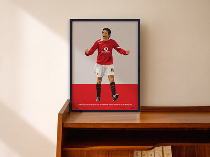 Ruud van Nistelrooy Manchester United Framed Poster