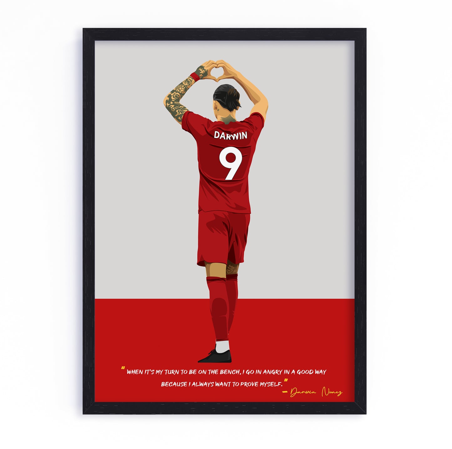 Darwin Nunez Liverpool Framed Poster