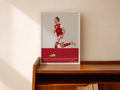 Martin Odegaard Arsenal Framed Poster