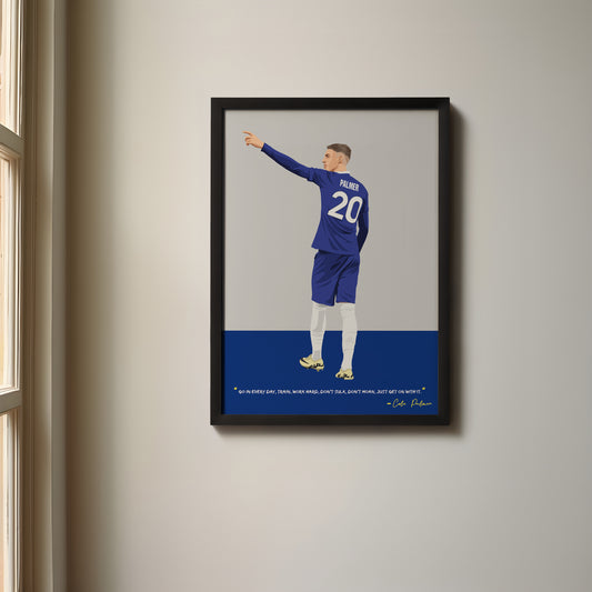 Cole Palmer Chelsea Framed Poster