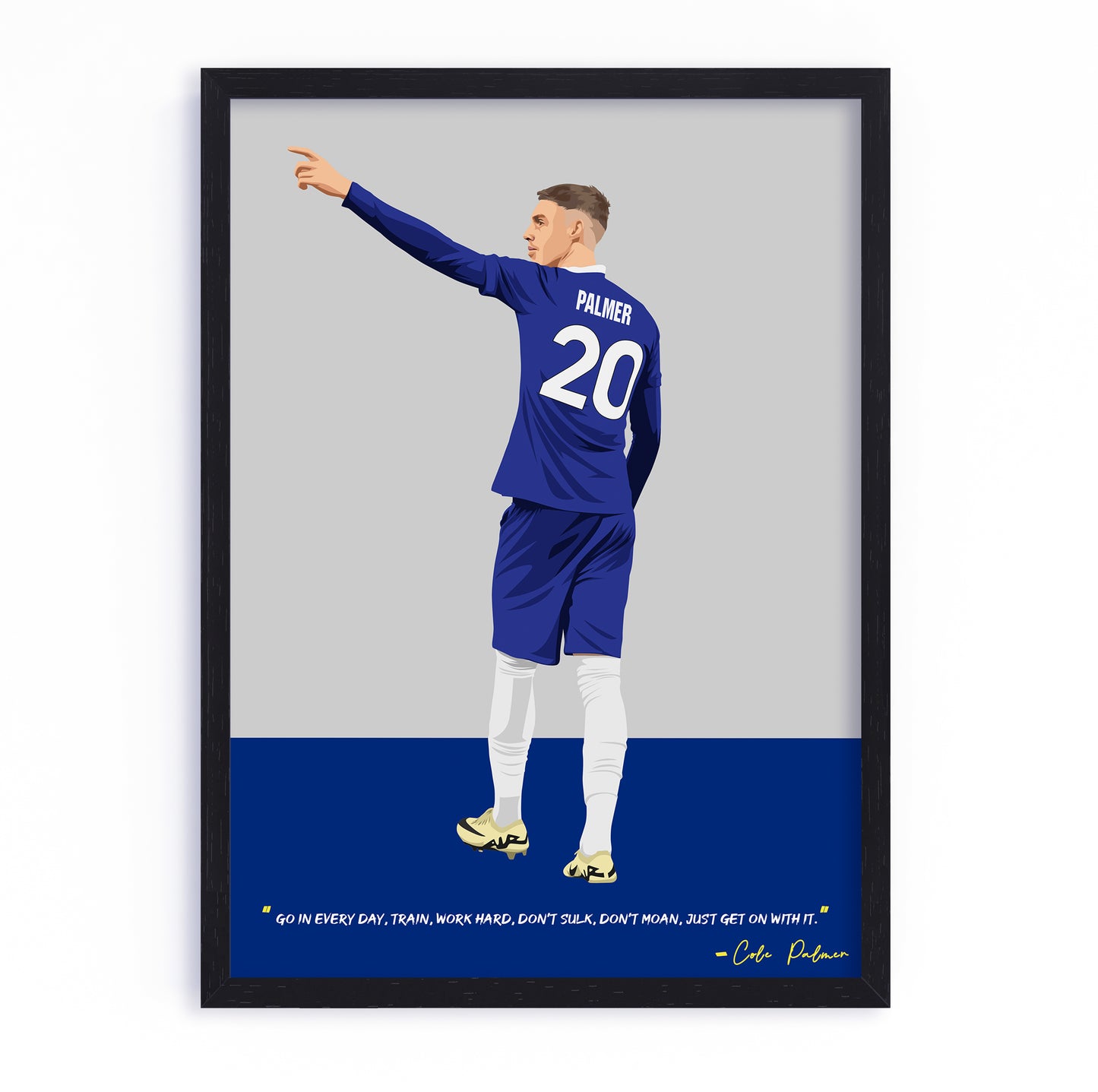 Cole Palmer Chelsea Framed Poster