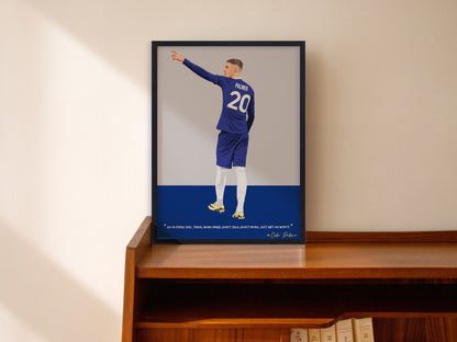 Cole Palmer Chelsea Framed Poster