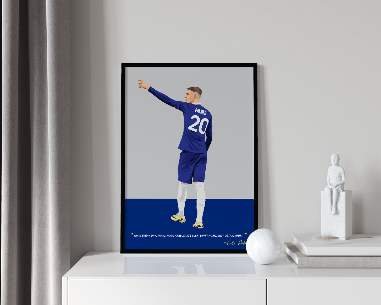 Cole Palmer Chelsea Framed Poster