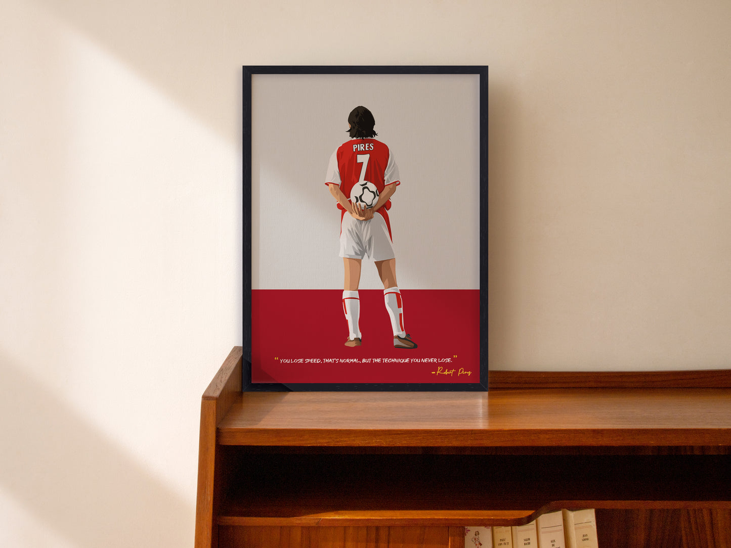 Robert Pires Arsenal Framed Poster