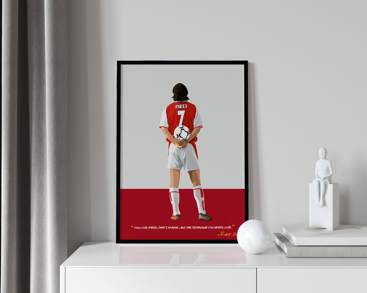 Robert Pires Arsenal Framed Poster