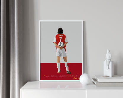 Robert Pires Arsenal Framed Poster