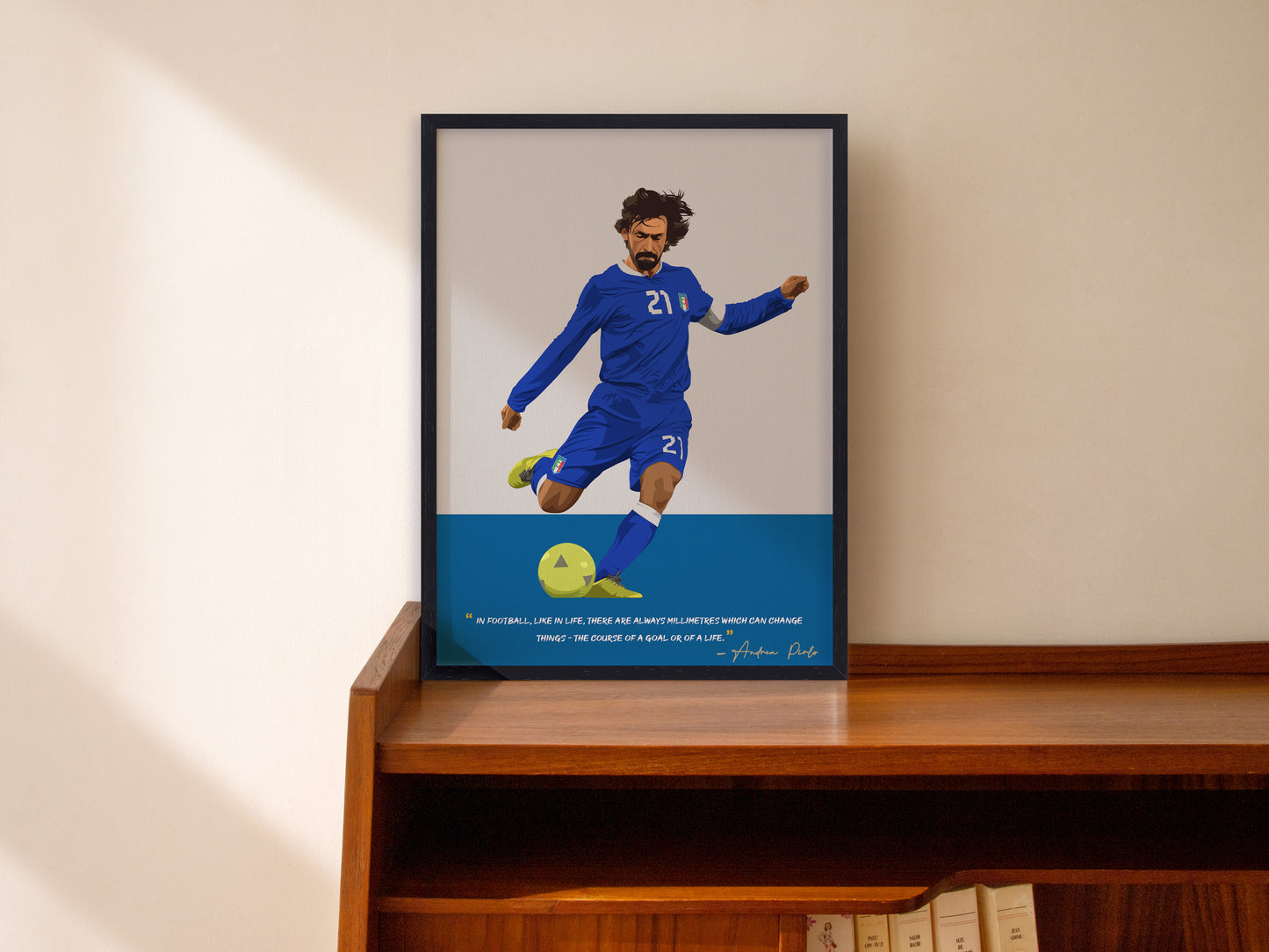 Andrea Pirlo Italy Framed Poster - International Football