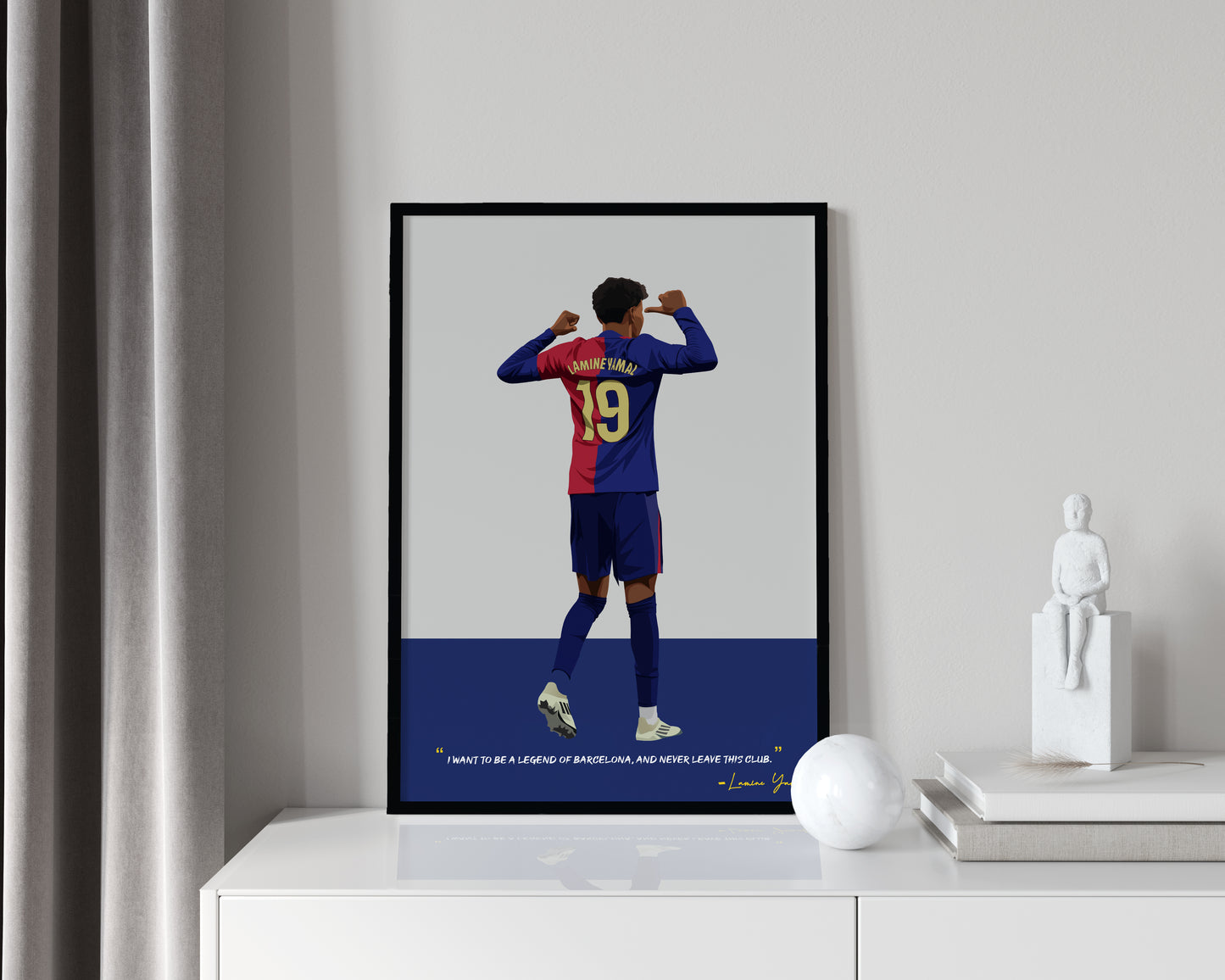 Lamine Yamal Barcelona Framed Poster