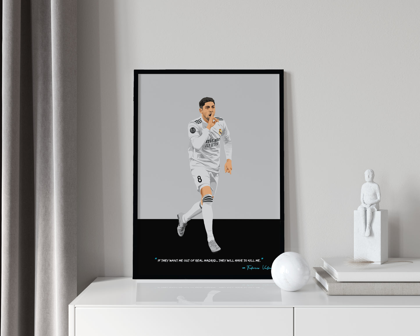 Federico Valverde Poster - Real Madrid Frame