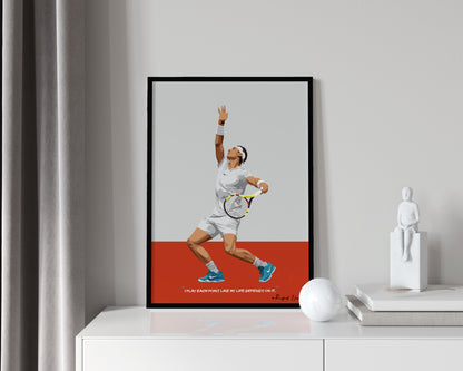 Rafael Nadal Framed Poster