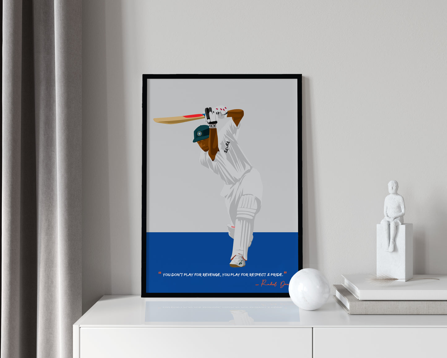 Rahul Dravid Framed Poster