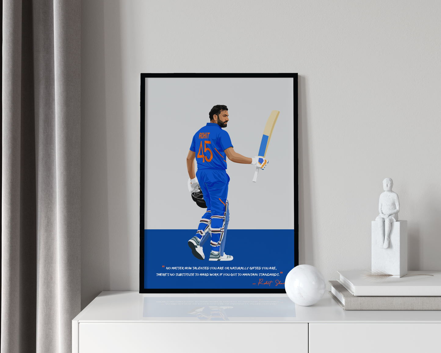 Rohit Sharma Framed Poster