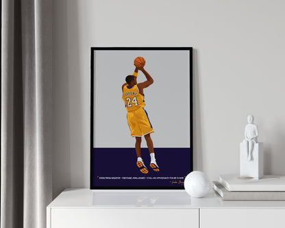 Kobe Bryant Framed Poster