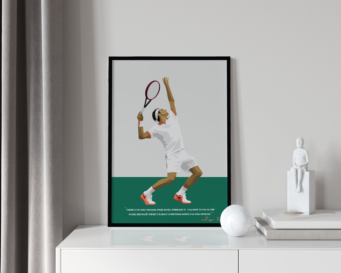 Roger Federer Framed Poster