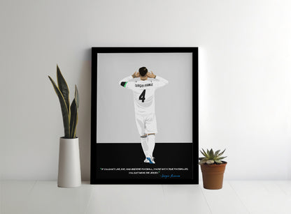 Sergio Ramos Real Madrid Framed Poster