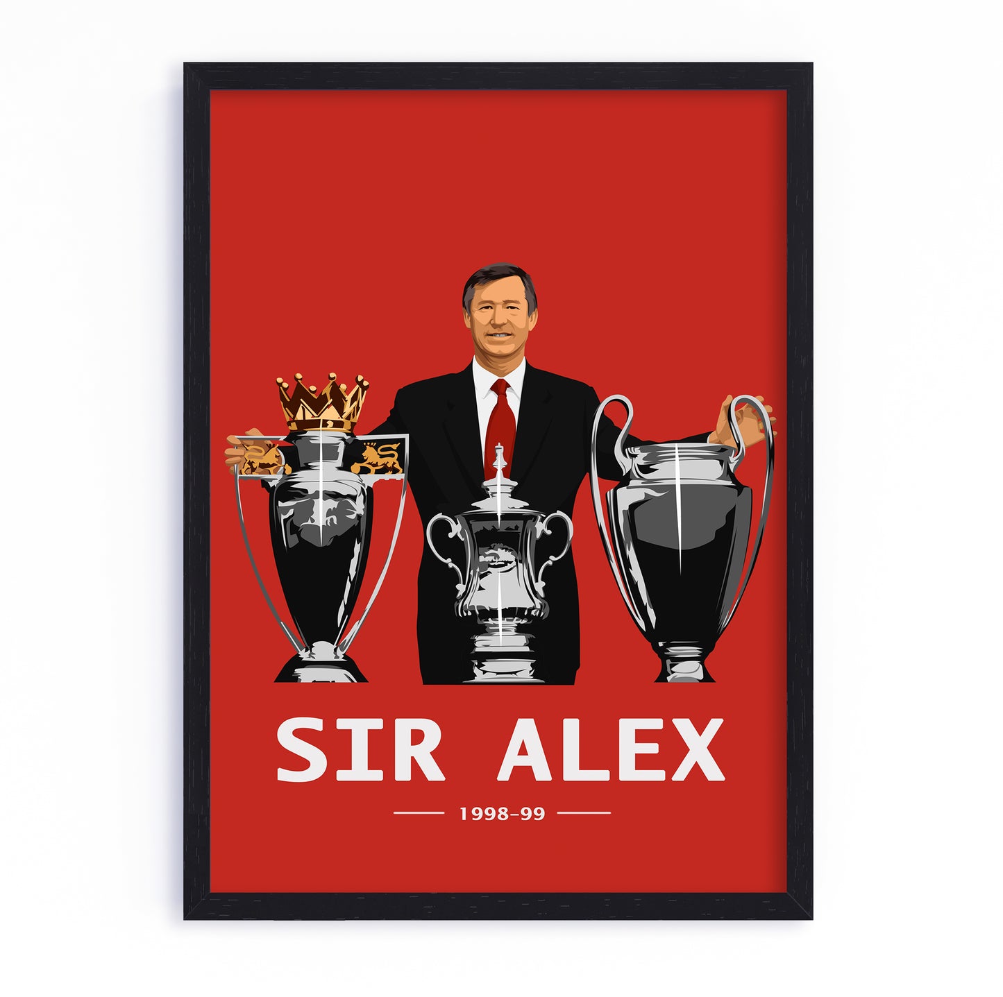 Sir Alex Treble Frame - Manchester United