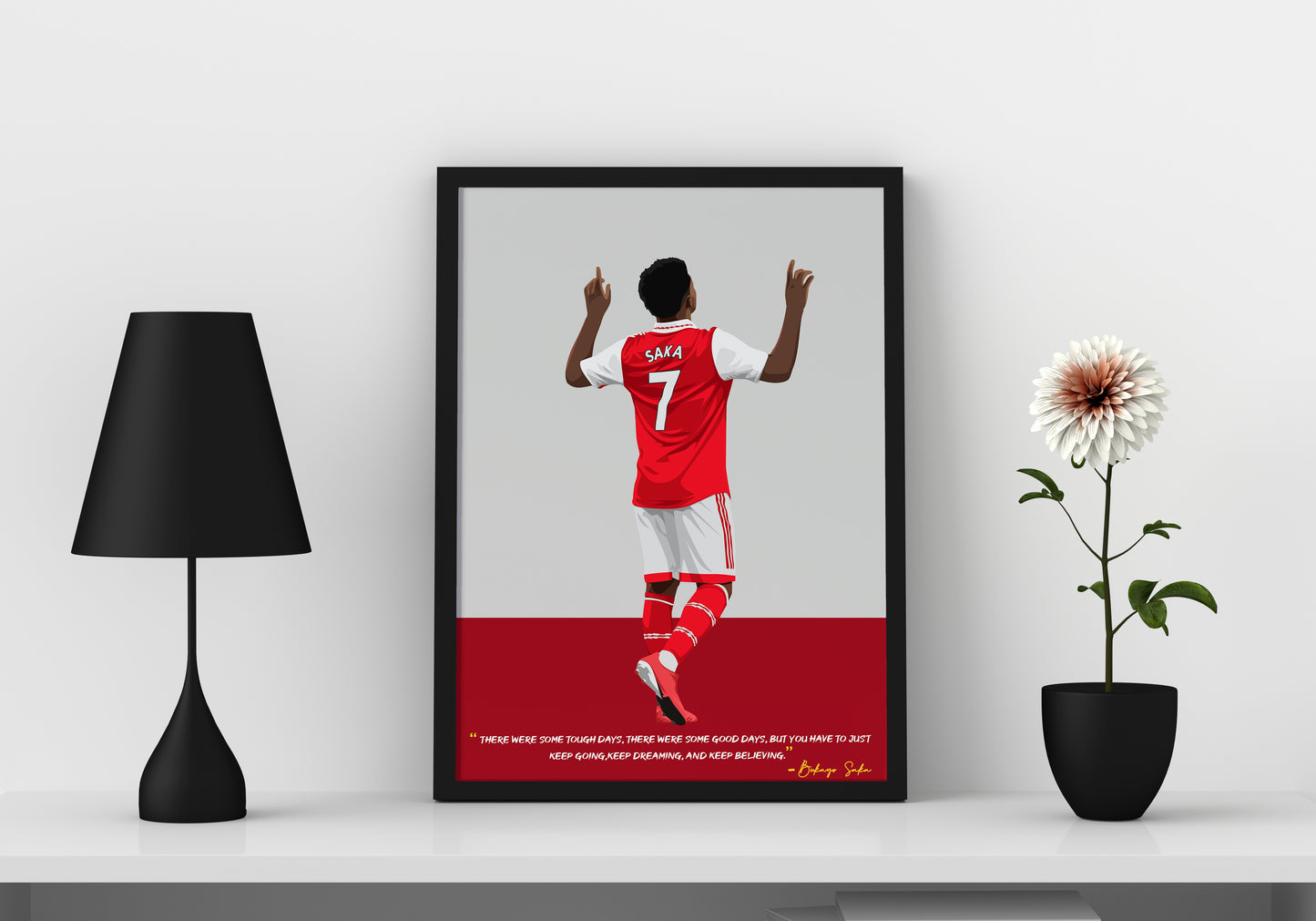 Bukayo Saka Arsenal Framed Poster